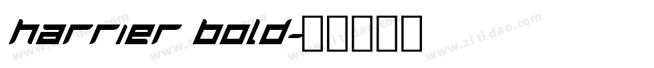 Harrier Bold字体转换